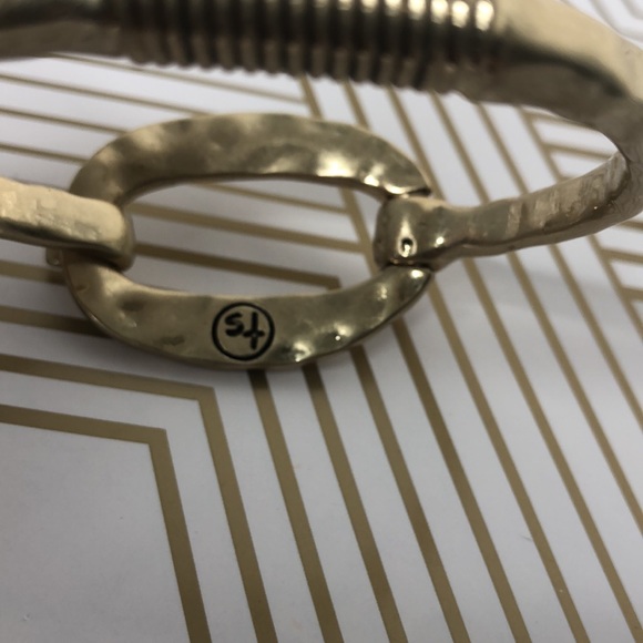 The SAK SAKROOTS Hammered Brass Vintage Inspired Bracelet NWT - Picture 8 of 10